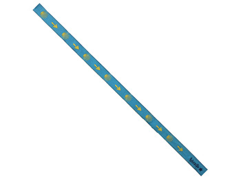 Bracelet en tissu Flèches et étoiles jaunes 65 Bleu ciel