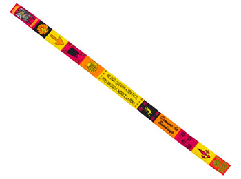 Bracelet en tissu Worth It 101 multicolore