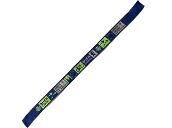Bracelet en tissu multi-symboles Camino de Santiago 06 Bleu