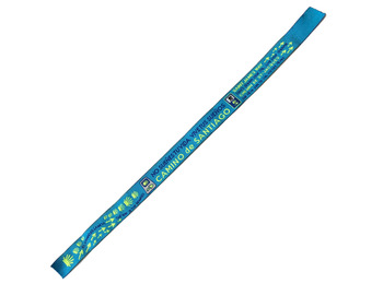 Bracelet en tissu multi-symboles Camino Santiago 05 Bleu