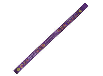 Bracelet en tissu Ne rêve pas ta vie 10 Violet