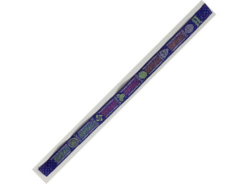Bracelet en tissu symboles celtiques Camino de Santiago 35 violet