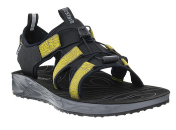 Sandale Bestard Cross Noir/Vert Citron