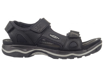 Sandalia Keen Rialto II 3 Points Cuir Noir