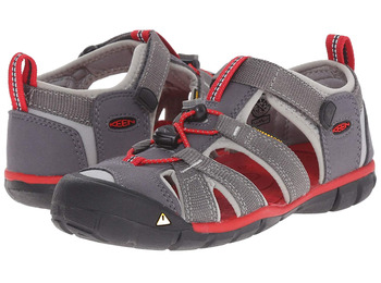 Sandalia Keen Seacamp II CNX Enfants Gris/Rojo