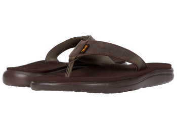 Sandalia Teva Voya Flip Cuero Maron