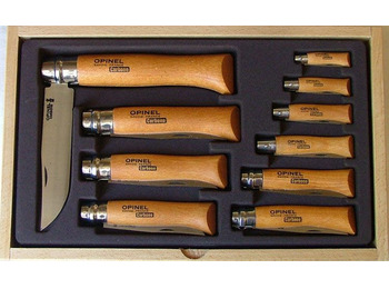 Ensemble Opinel Tradition Carbon 10 Navajas