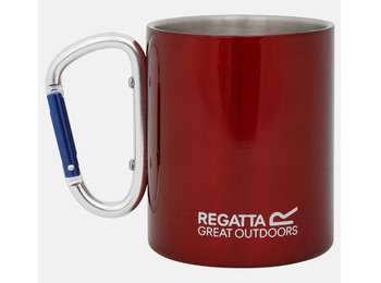 Mug de régate avec mousqueton, acier rouge