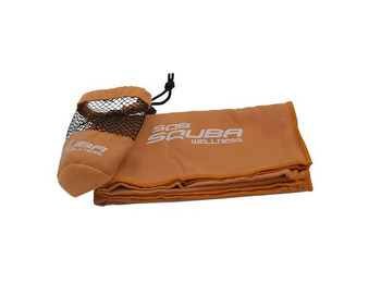 Serviette en microfibre Squba 90 x 40 cm orange