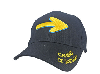 Visera Flecha Camino de Santiago Noir