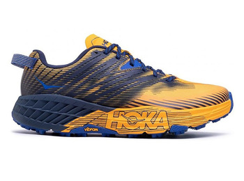 Chaussure Hoka Speedgoat 4 moutarde / marine