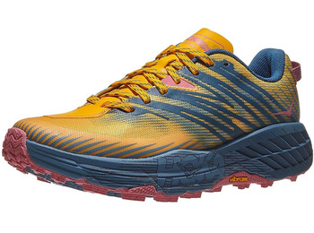 Chaussure Hoka Speedgoat 4 W Jaune / Gris
