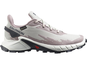 Chaussures Salomon Alphacross 4 GTX W Rose/Gris