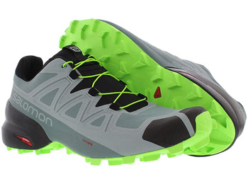 Baskets Salomon Speedcross 5 Gris / Nonir / Citron Vert