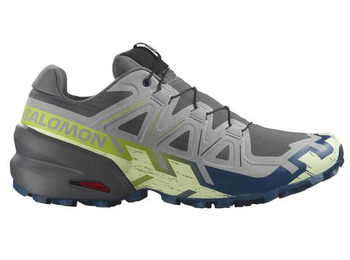 Chaussure Salomon Speedcross 6 Gris/Lime/Bleu