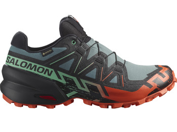 Chaussure Salomon Speedcross 6 GTX Gris/Noir/Orange