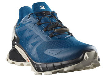 Chaussure Salomon Supercross 4 GTX Bleu/Blanc