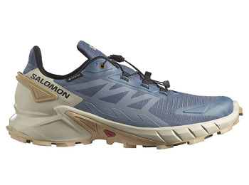 Chaussure Salomon Supercross 4 GTX Bleu grisâtre/Beige