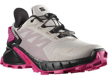 Chaussures Salomon Supercross 4 GTX W Rose/Gris/Noir