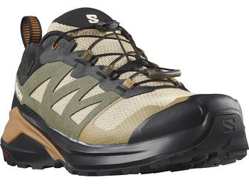 Chaussures Salomon X-Adventure GTX Beige/Vert/Noir