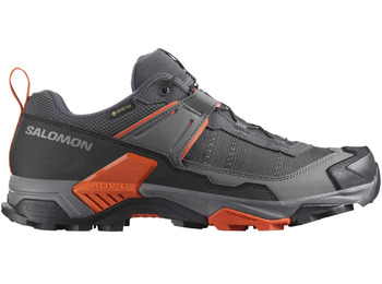 Chaussure de course Salomon X Ultra 5 Noir/Gris/Orange