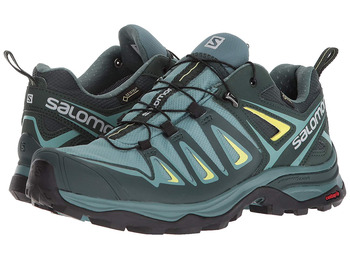 Zapatillas Salomon X Ultra 3 Large GTX W Verde/Negro/Amarillo