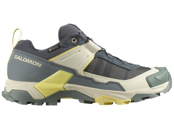 Chaussures de course Salomon X Ultra 5 GTX W Gris/Vert/Beige