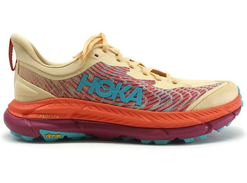 Chaussures Hoka Mafate Speed 4 Crème/Fuchsia