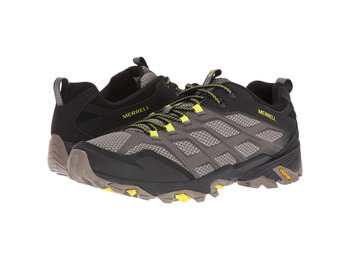 Zapato Merrell Moab Fst Black/Gris/Amarillo