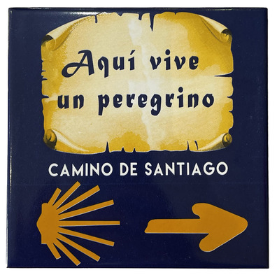 Carrelage Ici vit un pèlerin 15x15
