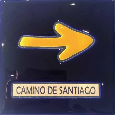 Céramique Flecha Tile Chemin de Santiago 11x11 cm