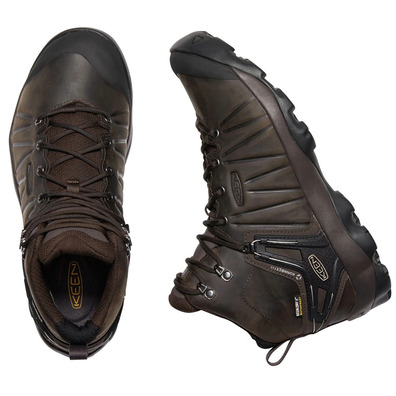 Botte Keen Venture Mid Leather WP Marron / Noir
