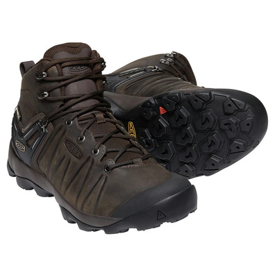 Botte Keen Venture Mid Leather WP Marron / Noir