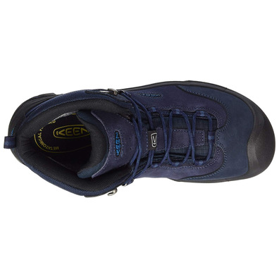 Keen Wanderer Mid WP Bottes bleues Marino
