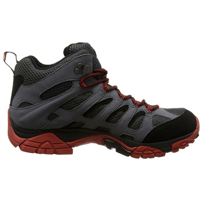 Merrell Moab Mid GTX Gris/Negro/Rojo Bottes