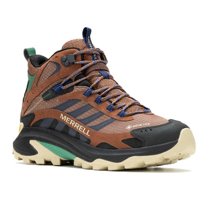 Botte Merrell Moab Speed 2 Mid GTX Marron/Marine/Noir