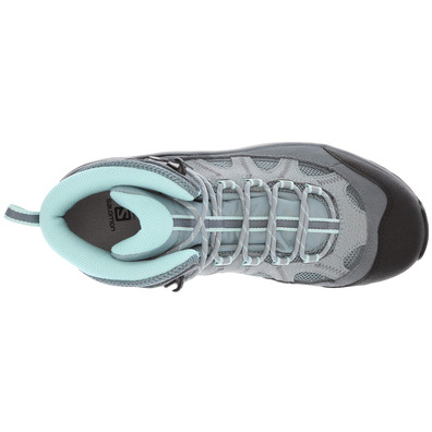 Bottes GTX authentiques Salomon W Turquoise/Negro