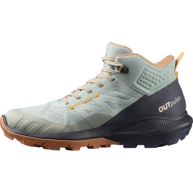 Chaussure Salomon Outpulse Mid GTX W Gris/Crème