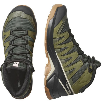 Chaussures Salomon X-Adventure Recon Mid GTX Vert/Noir