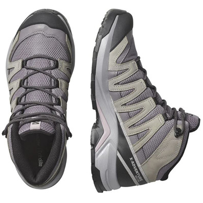 Chaussures Salomon X-Adventure Recon W Mid GTX Gris