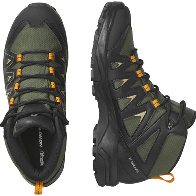 Bottes Salomon X Braze Mid GTX Noir/Olive