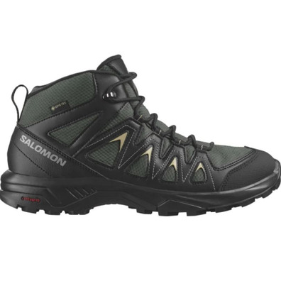 Chaussure Salomon X Braze Mid GTX Noir/Vert