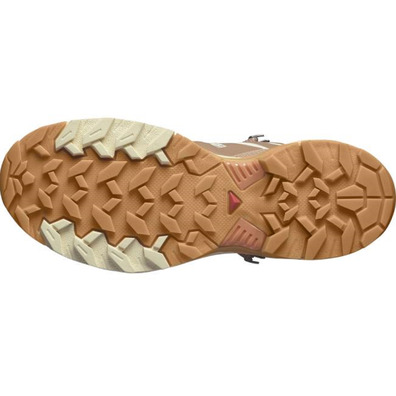 Salomon X Ultra 360 Edge Mid GTX W Beige/Marron Botte