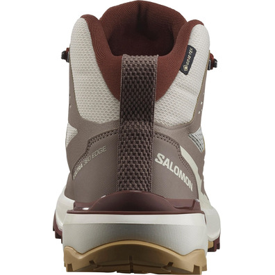 Chaussure Salomon X Ultra 360 Edge Mid GTX W Marron/Beige/Blanc