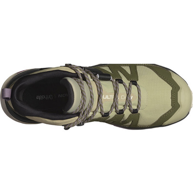 Chaussure Salomon X Ultra 4 Mid Gtx W Verte