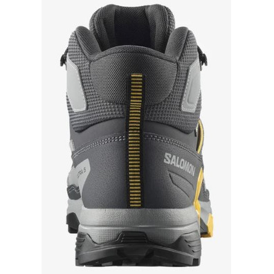Chaussures Salomon X Ultra 5 Mid GTX Gris/Moutarde