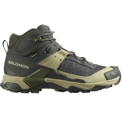 Chaussures Salomon X Ultra 5 Mid GTX Gris/Vert