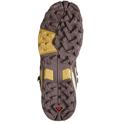 Chaussures Salomon X Ultra 5 Mid GTX W Grenat/Beige