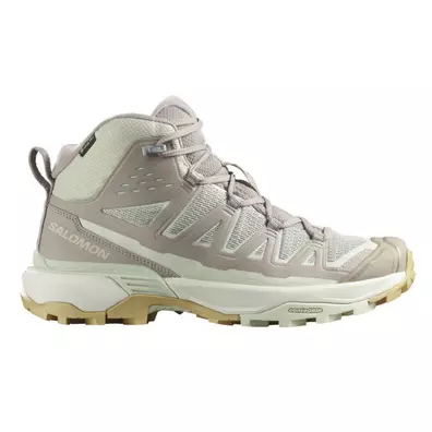 Chaussures Salomon X Ultra Edge Mid GTX W beige/vert