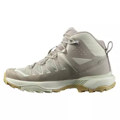 Chaussures Salomon X Ultra Edge Mid GTX W beige/vert